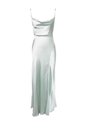 Simkhai Finley cowl-neck satin gown - Green
