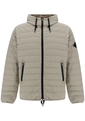 Herno logo-appliqué puffer jacket - Neutrals