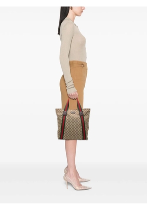 Gucci Pre-Owned 2000-2015 GG Canvas Web tote bag - Brown