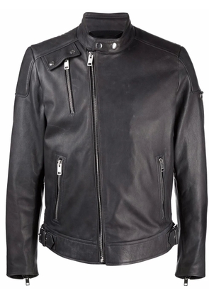 Diesel leather biker jacket - Black