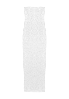 Simkhai Savia sequin-embellished strapless gown - Neutrals