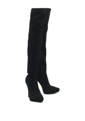 Le Silla Suede platform over-the-knee boots - Black