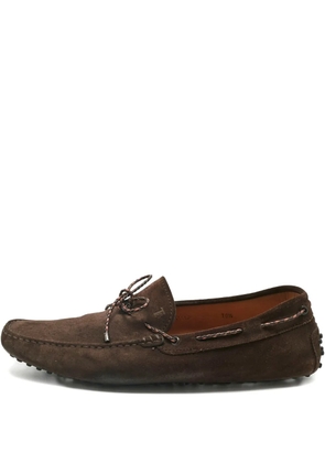 Tod's City Gommino suede loafers - Brown