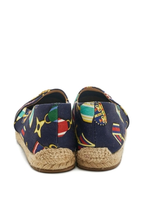 Christian Louboutin Pre-Owned Galia printed espadrilles - Blue