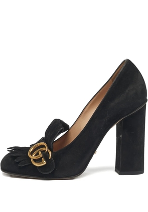 Gucci Pre-Owned Marmont fringe pumps - Black