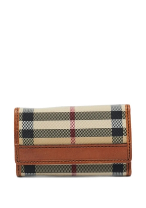 Burberry Pre-Owned Haymarket-check wallet - Neutrals