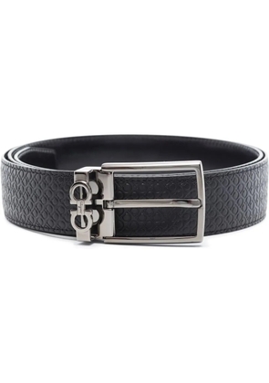 Ferragamo Gancini-motif leather belt - Black