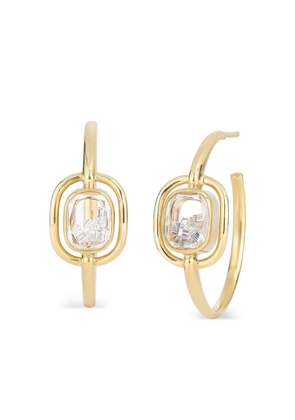 Moritz Glik 18K yellow gold Elo 25 diamond hoop earrings