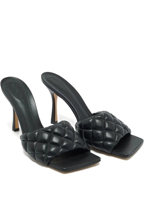 Bottega Veneta Pre-Owned Lido quilted square-toe sandals - Black