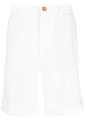 Brunello Cucinelli pressed-crease Bermuda shorts - White