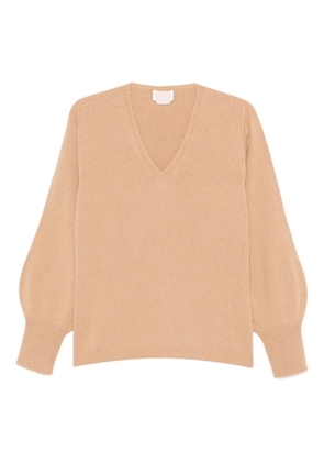 Marina Rinaldi Noemi balloon-sleeve sweater - Brown