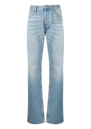 The Attico stonewashed boyfriend fit jeans - Blue