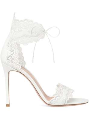 Gianvito Rossi Evie lace-embellishment sandals - White