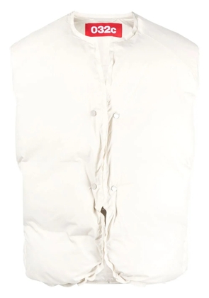 032c puffer button-up gilet - Neutrals