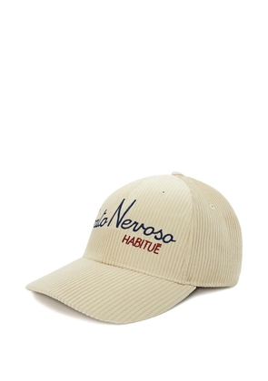 MC2 Saint Barth embroidered corduroy hat - Neutrals