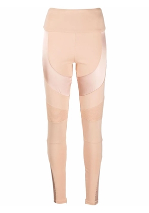 Philipp Plein panelled Biker leggings - Neutrals
