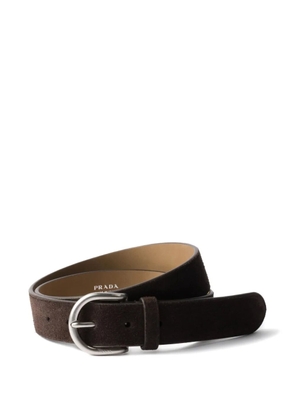 Prada suede leather belt - Brown