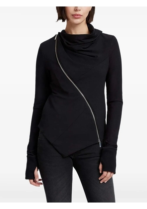 Marcella Hoyt cowl-collar zip jacket - Black