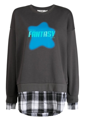 b+ab Fantasy layered jersey sweatshirt - Grey