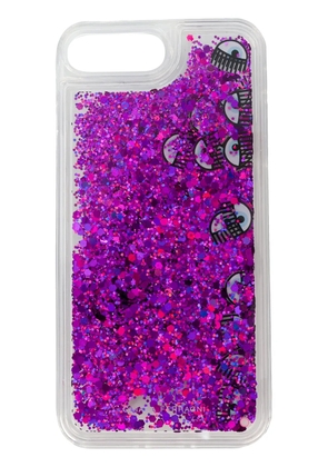 Chiara Ferragni Liquid Glitter & Eyes iPhone 7 plus case - Neutrals