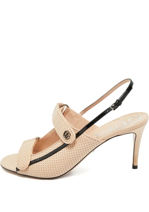 Gucci Pre-Owned leather slingback shoes - Neutrals