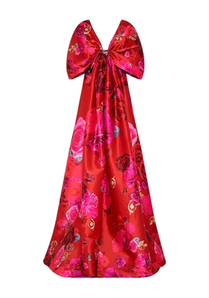 Camilla floral-pattern maxi dress - Red