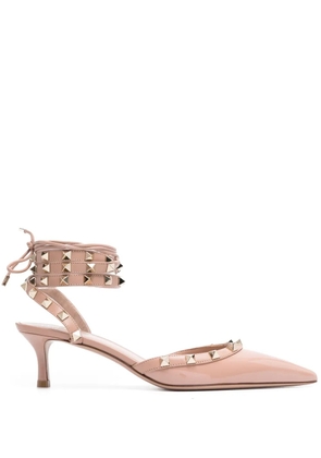 Valentino Garavani Rockstud 60mm patent-leather pumps - Pink
