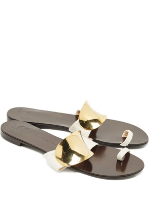 Giuseppe Zanotti Vintage toe-ring leather sandals - White