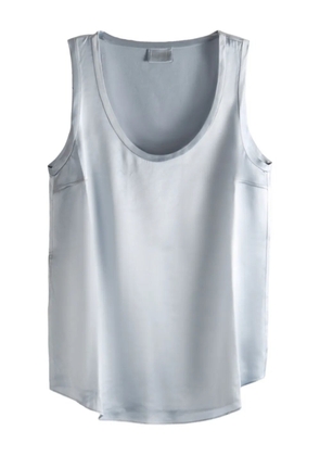 Brunello Cucinelli scoop-neck top - Grey