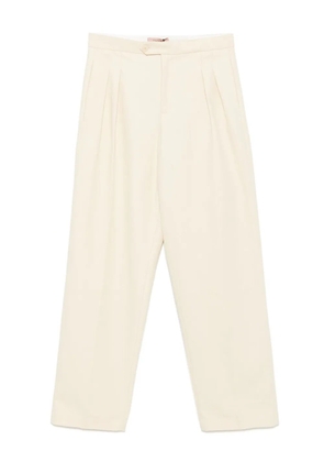 TWINSET logo-plaque trousers - Neutrals