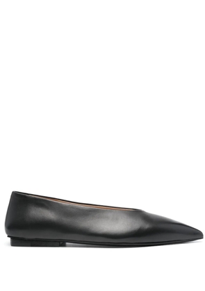 Marsèll Ago pointed-toe leather ballet flats - Black