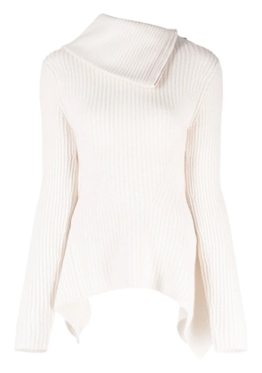 Simkhai Keyara foldover-collar jumper - White