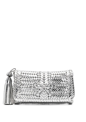 Anya Hindmarch Neeson leather clutch bag - Silver