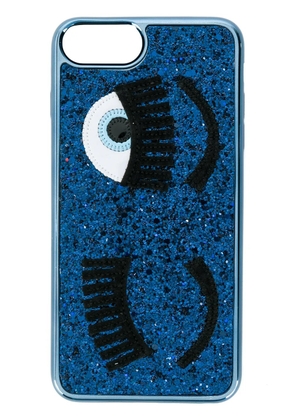 Chiara Ferragni Flirting glitter iPhone 7 Plus case - Blue