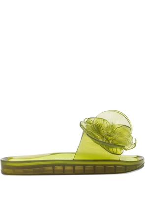 Melissa x Y/Project floral-embellished slides - Yellow