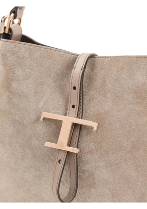 Tod's suede tote bag - Neutrals
