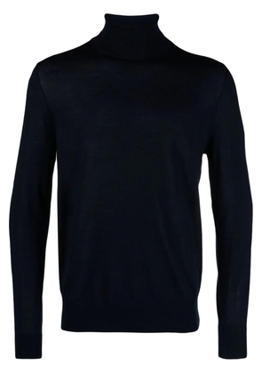 Hackett fine-knit roll-neck jumper - Blue