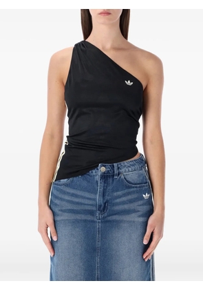 adidas asymmetric one-shoulder top - Black