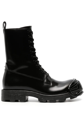 Diesel D-Hammer D lace-up leather boots - Black
