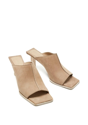 Jacquemus Pre-Owned suede sandals - Neutrals