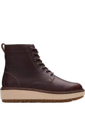 Clarks Originals Orianna lace-up platform sandals - Brown