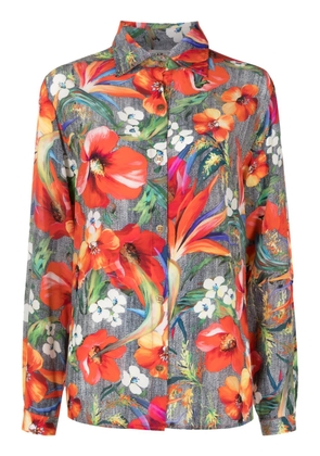 Amir Slama floral-print silk shirt - Multicolour