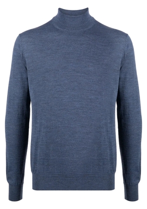 Luciano Barbera roll-neck wool jumper - Blue
