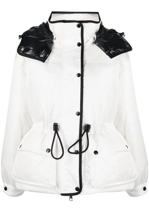 Moncler hooded puffer jacket - White