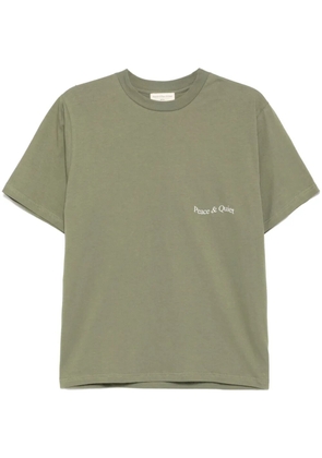 Museum Of Peace & Quiet wordmark T-shirt - Green