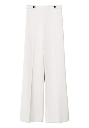 TWINSET button-detail wide-leg trousers - White