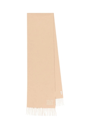 Max Mara embroidered fringed scarf - Neutrals