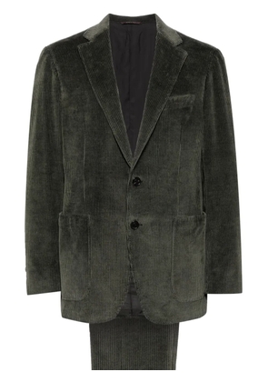 Canali corduroy single-breasted suit - Green