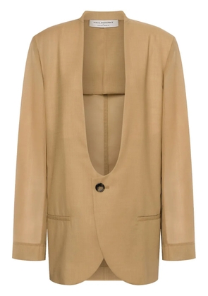 Philosophy Di Lorenzo Serafini no-lapels blazer - Green