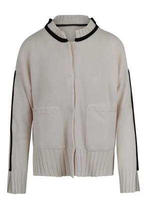 PierAntonioGaspari ribbed trim cardigan - Neutrals